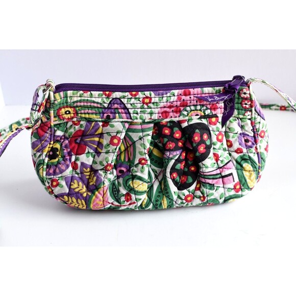 2011 Vera Bradley Viva La Vera Pleated Front Mini Shoulder Bag EUC - Picture 3 of 16